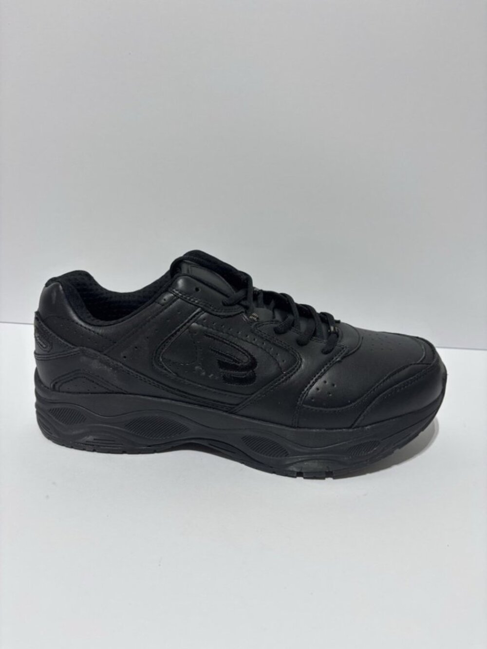 Spira Men’s Classic Walker 2 Sneakers Black Leather, Size 11.5 D